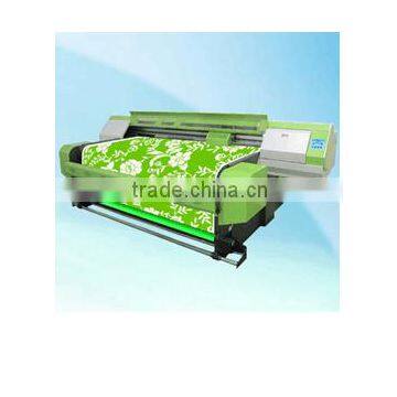 HOT SAL! Digital textile flat-bed printer with origin take up system and printer heater