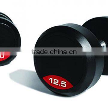 Fixed Dumbbell/Pro-style rubber coated dummbbell/barbell with straight bar or curl bars