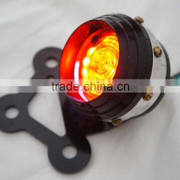 motorcycle brass tail light cnc polish bobber chopper black Vintage and retro tail light brake light stop light