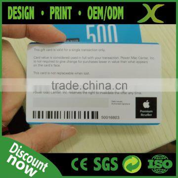 Free Design~~~!!! Plastic Loyalty card/Plastic Custom Design CR80 Gift Card