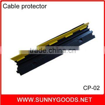 2 channel flexible rubber cable protector