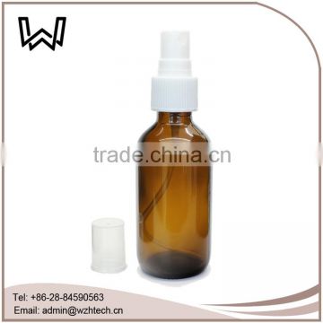 60ml boston round dark amber bottles with sprayers