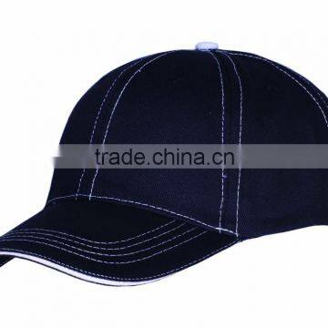 FATION BASEBALL CAP WITH CONSTRAST SEWING THREAD