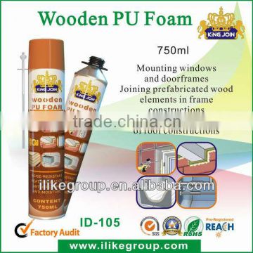 Construction high adhesion Wooden PU Foam Spray