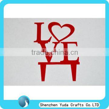 laser cut acrylic letters plexiglass cake toppers wholesale