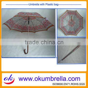 23"x8k auto open metal frame umbrella, umbrella with a non-water packing