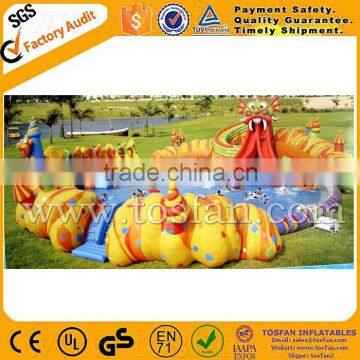 China factory amusement slide giant inflatable water park games A9041A