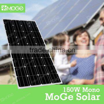 Moge solar panel 150w 200w 250w cover low iron tempered glass thickness