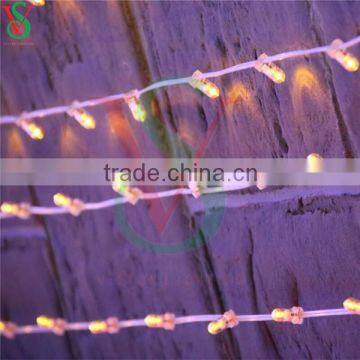 clear PVC wire LED clip light 100m/roll IP65 waterproof outdoor christmas decoration light