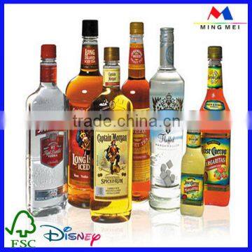 Rolled Beverage Bottle Label Sticker ,Beverage Bottle Label Sticker Printing