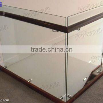 Modern frameless glass balustrade with patch fittings /glass railings/railing (PR-B33)