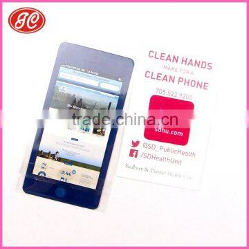 Custom Full color print Microfiber Sticky Cleaner/Laptop lens Cleaner