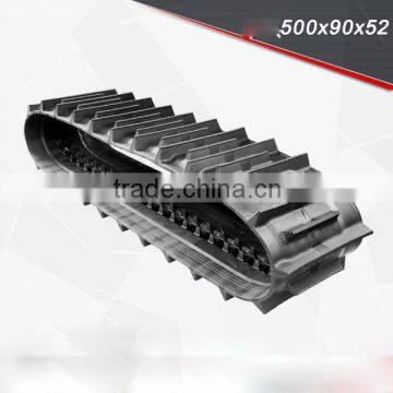 PC55MR-2, PC55 excavator rubber track shoe 500x90x52 combine harvester rubbercrawler