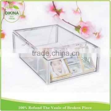 Copper Photo Display Stand Large COLLAPSIBLE CONTAINER Closet Organizer / With Lid Jewelry Craft Store Parts Small Storage Bin photo-2