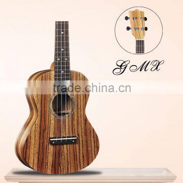 24 inch professional zebra wood concert ukulele instrument