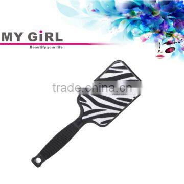 MY GIRL newest Zebra professional plastic detangle sponge brush for hair