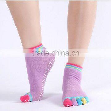 Full Toe Yoga Pilates Ankle Grip Socks photo-5