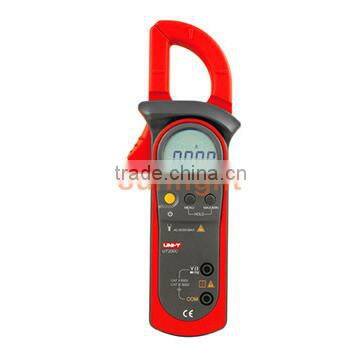 Digital Clamp Multimeter, AC/DC/Resistance/Frequency Meter, 600A, UT200C