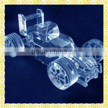 Handicraft Antique Crystal Race Car Model For Championships Souvenirs