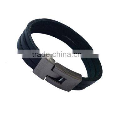 Fashion hot sales triple braided bracelet in Chinese DongGuan factory