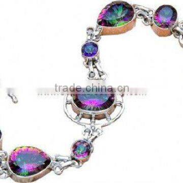 Handmade!! rainbow mystic topaz jewellery