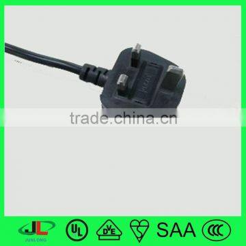 Electric Power Source and VDE BSI Certification Europe BS Electrical Plug ac Power Cord Cable With IEC C13 Connector