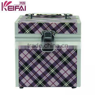 Keifai Wholesale Custom Logo Portable PVC Colorfulcheck Jewelery Box