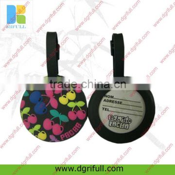 Newly design round custom luggage tag