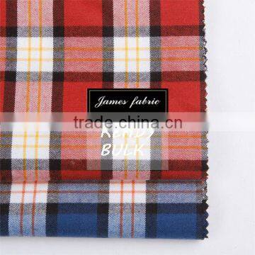100%cotton One Side Brush Twill Check Fabric photo-6