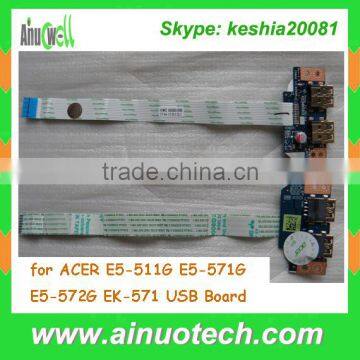 Laptop Repair Parts USB Board for ACER E5-511G E5-571G E5-572G EK-571 USB Board
