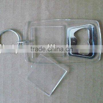 custom acrylic beer bottle opener keychain