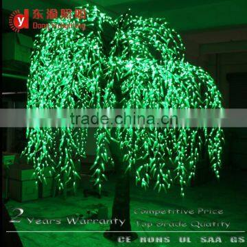 3m Outdoor illumination White led weeping willow tree lighting