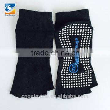 GSY-10 High quality open toe yoga socks with anti slip for hot sell