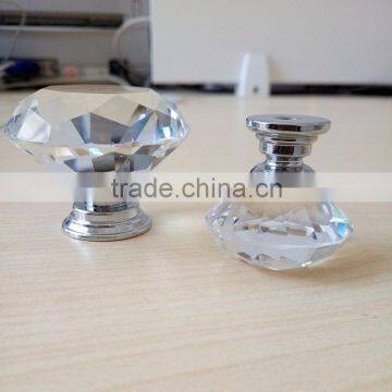 Top selling attractive style crystal knob from manufacturer