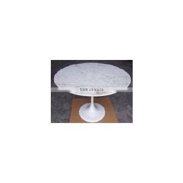 oval marble tulip table