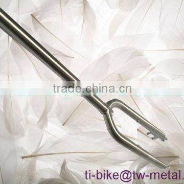 Custom Titanium bicycle fork .titanium road bike fork titanium cyclocross bicycle fork