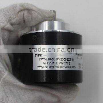 ISC5810 5 24VDC 2000ppr 58 mm 10mm CNC System Machine Solid Shaft Encoder Optical Price Incremental Rotary Encoder photo-4