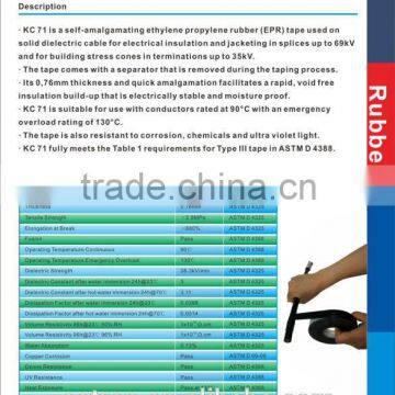 High Voltage Insulation Tape,self-amalgamating Ethylene Propylene Rubber(EPR)