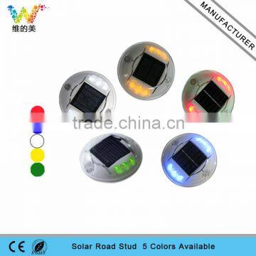 5 colors available led flashing 3m road stud reflector solar road marker light