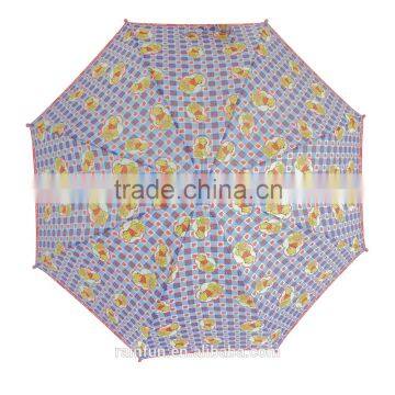 Kids cartoon outdoor child size polyester umbrella