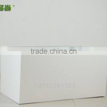 Matt Black Rectangle Wholesale Price FRP Flower Pots photo-6