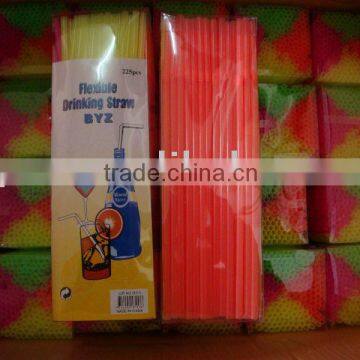 Neon flexi straws