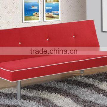 Manufacture Red leather sofa bed, leisure sofa bed furniture