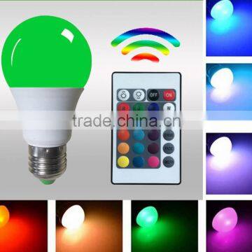 IR REMOTE 3w 5w E27 RGB entertainment light
