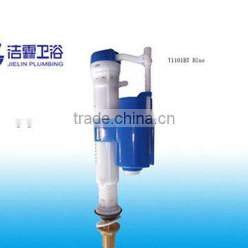 Toilet adjustable fill valve with brass shank