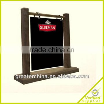 Custom Wooden chalkboard Table Tent Holder,wooden menu table tent