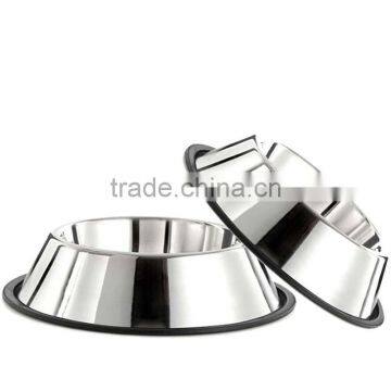 Stainless steel dog bowls non slip