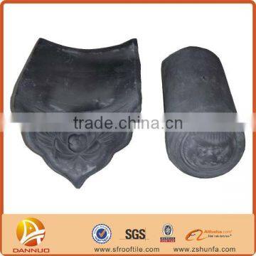 China unglazed matt clay roof tile