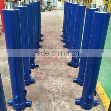 5 stage telescopic hydraulic cylinder tipping system for dump truck