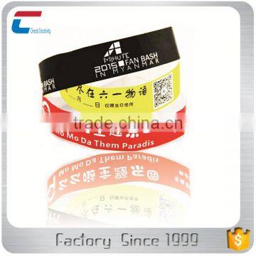 NFC chip 13.56 MHz Passive waterproof disposable rfid nfc bracelet wristband for children